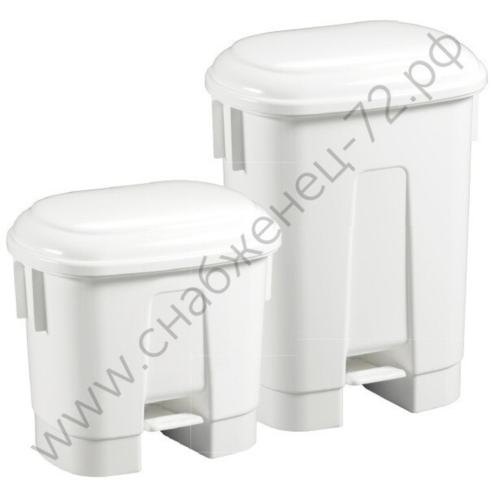 Контейнер пластиковый Filmop Sirius с педалью (белый, 60 литров )