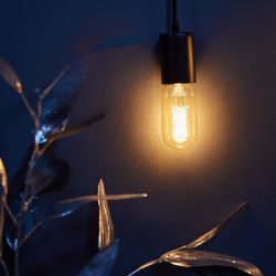 IL-V-L45A-40-GOLDEN-E27 CW01 Лампа накаливания Vintage. Форма цилиндр. длина 113 мм. Форма нити CW. Картон. ТМ Uniel