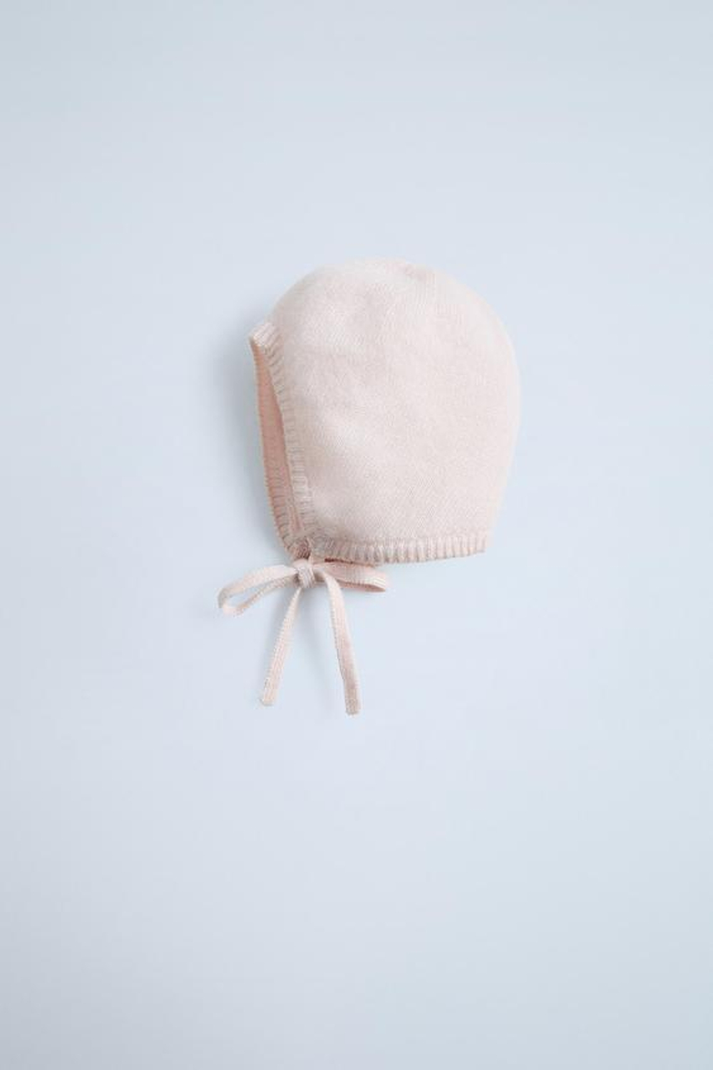 ZARA ЧЕПЧИК ИЗ 100% КАШЕМИРА, СВЕТЛО-РОЗОВЫЙ