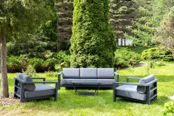 "Гранада" лаунж-зона из алюминия со столиком из HPL