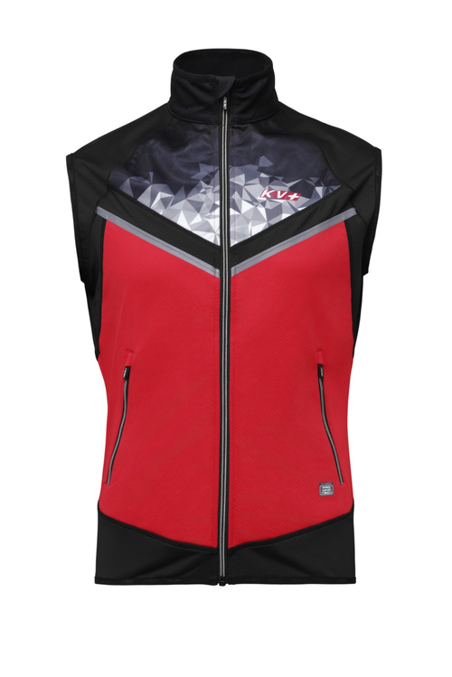 Жилет KV+ PREMIUM unisex black/red/white, 23V148.3