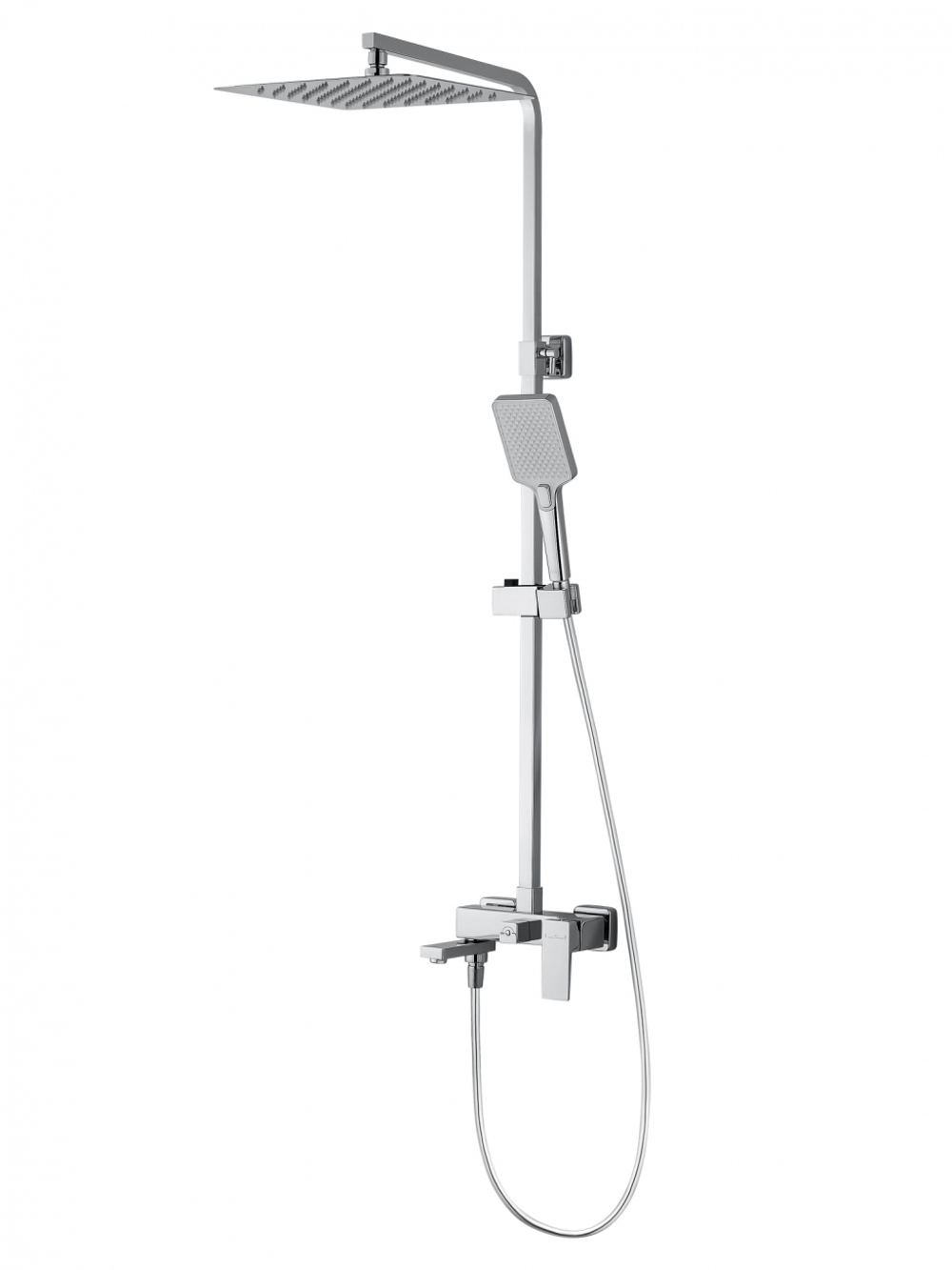 Душевая система WONZON & WOGHAND CUBE 2.0, Хром (WW-88047068-CR)