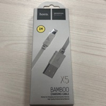 Кабель USB - MicroUSB Hoco X5 (плоский) Белый