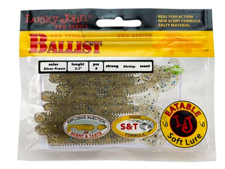 Мягкая приманка Lucky John BALLIST 3.3in (84 мм), цвет CA35, 8 шт/уп