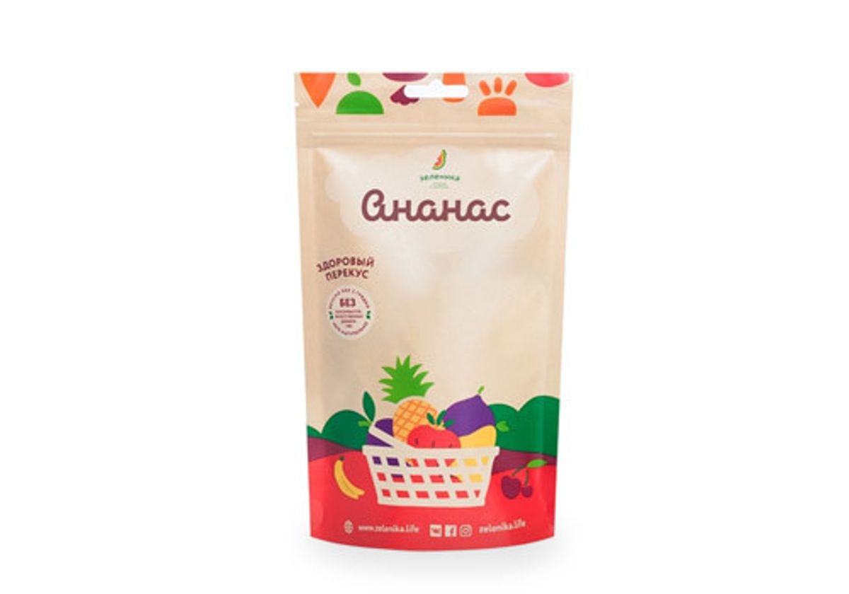 Здоровый фруктовый перекус из ананаса, 20г