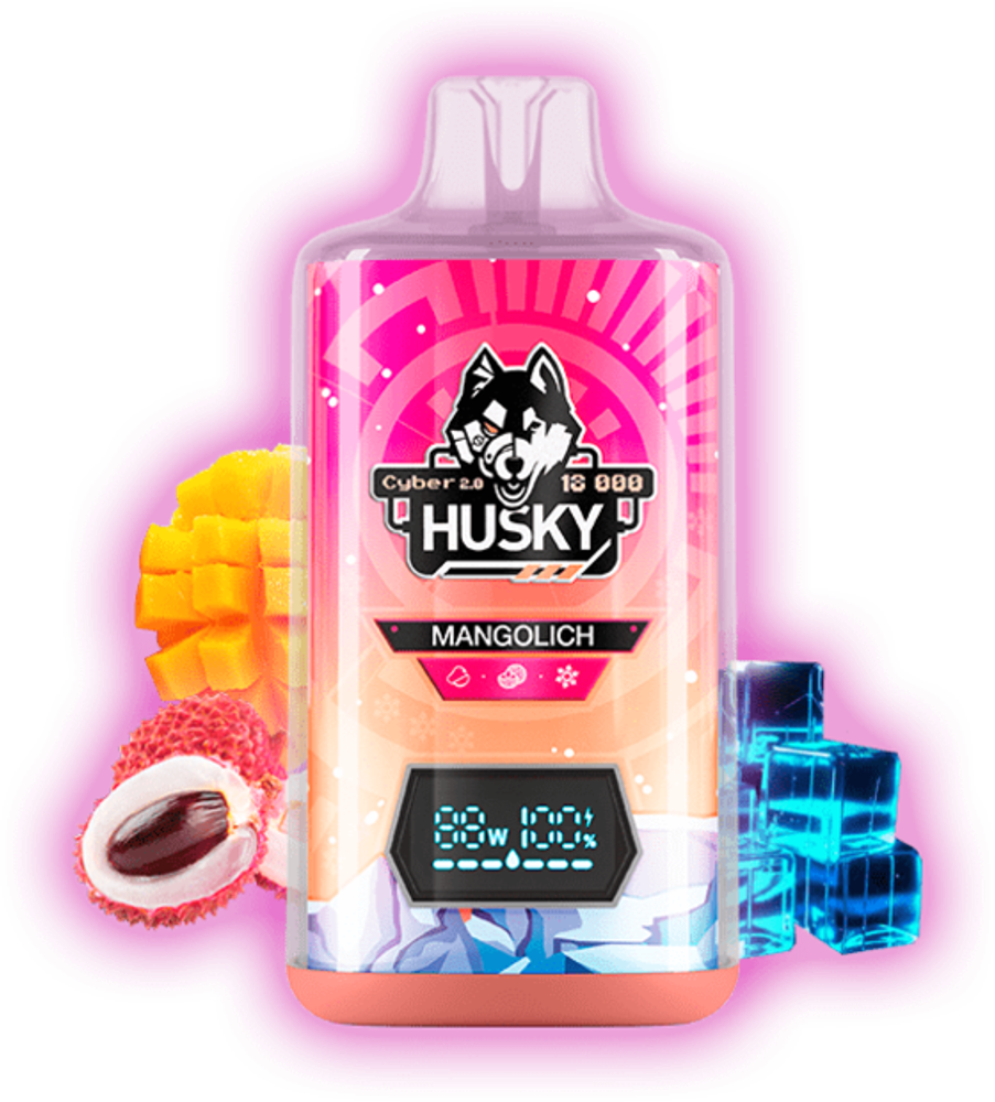 Одноразовая электронная сигарета Husky Cyber 2.0 - Mangolich (18000 затяжек) Одноразовая электронная сигарета Husky Cyber 2.0 - Mangolich (18000 затяжек)