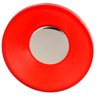 Ручка кнопка PLASTIK 001 пластикова красная 2603456