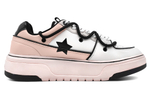 [Customized sneakers] MLB Chunky Liner leather fragrant milk tea cranberry dim deconstructed double shoelaces retro distressed non-slip non-slip wear-resistant increased low-top sneakers for men and women with the same style pink, white and black