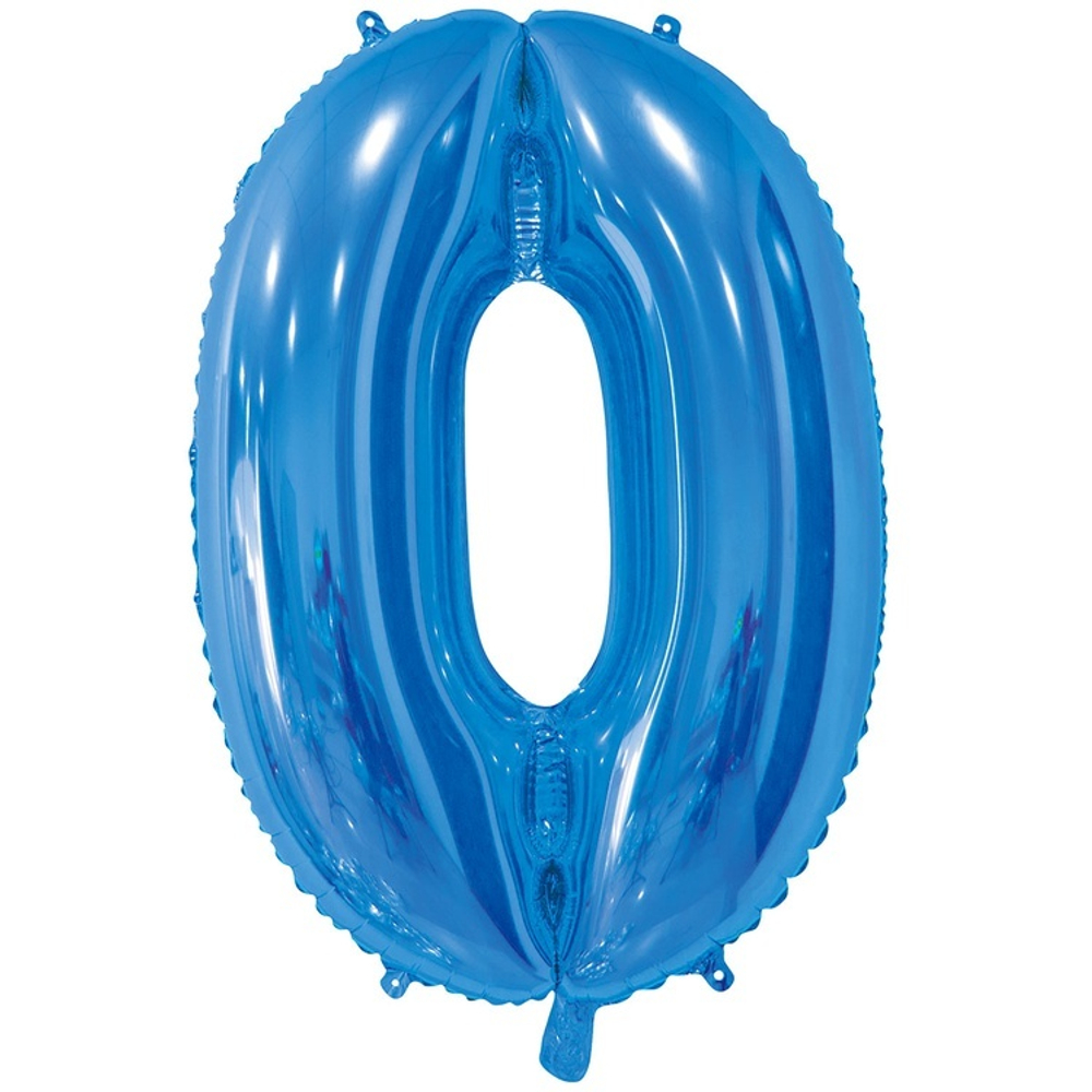 Шар ЦИФРА 0 Blue 26" 66 см