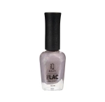 IQ BEAUTY Лак для ногтей профессиональный укрепляющий с биокерамикой #052, 12.5 мл Бежевый, с мелким шиммером с голографическим эффектом