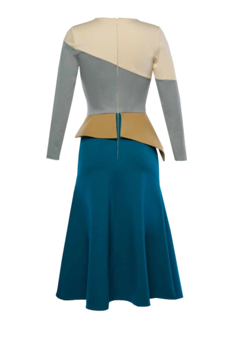 Платье с ассиметричной баской 11-18FW