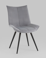 Стул вращающийся Робб велюр серый