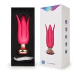 Розовая анальная вибровтулка с лепестками (Цвет: розовый)