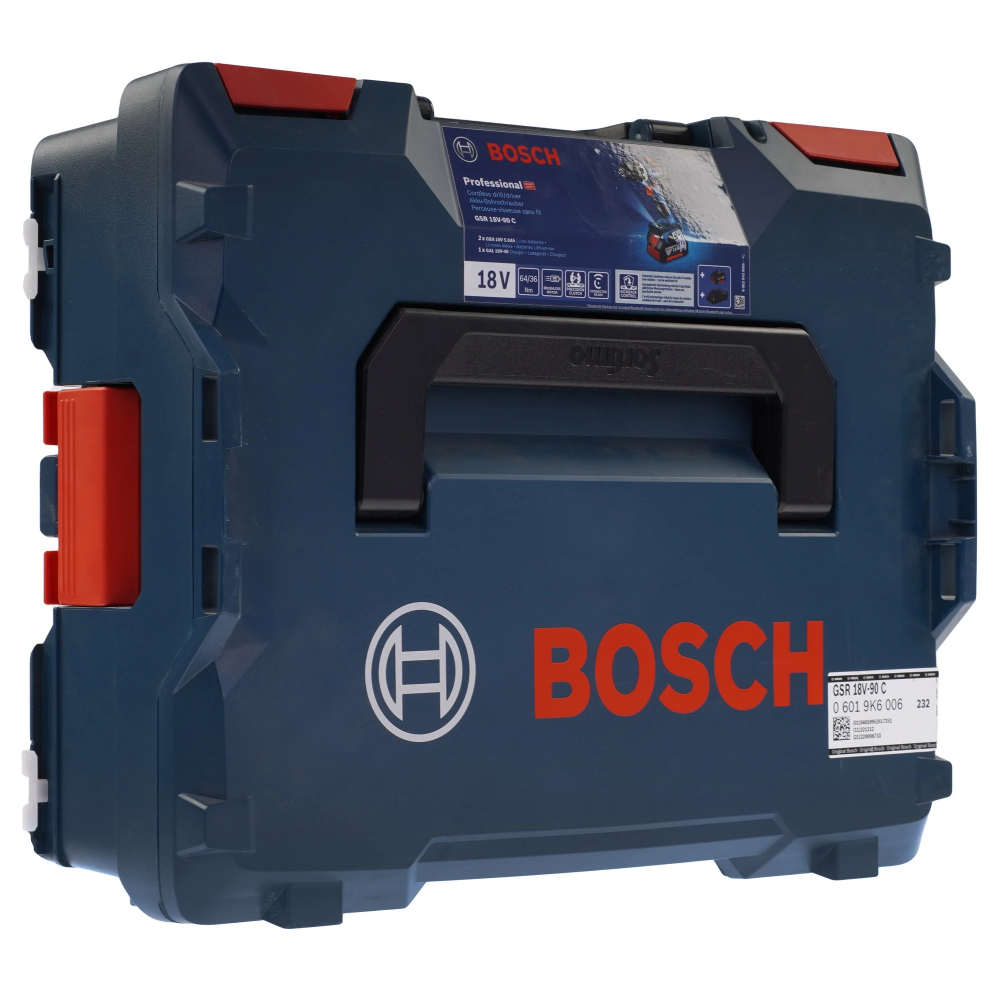 Шуруповерт аккумуляторный Bosch GSR 18V-90 C (2 акк, З/У), кейс