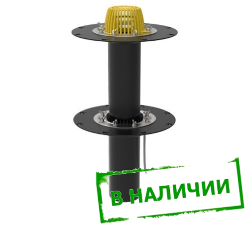 ТП-09.100/6-Э Двухуровневая воронка для кровли с электроподогревом Dn110 100800128