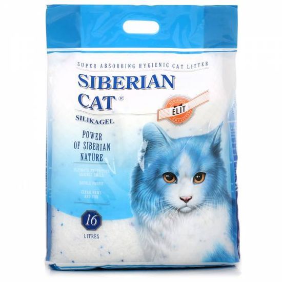 Сибирская кошка силикагелевый впитывающий, синий