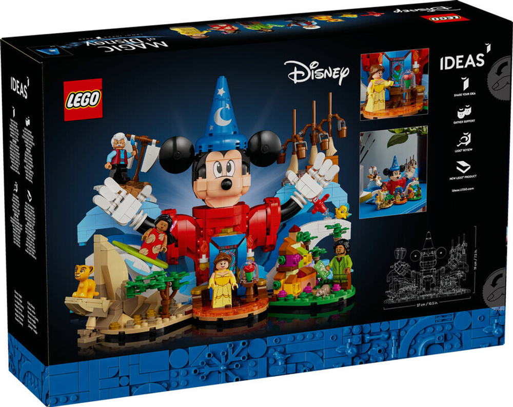 Конструктор LEGO Ideas Disney 21352 Диснеевская Магическая Вселенная