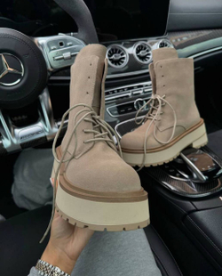 Ботинки из натуральной замши