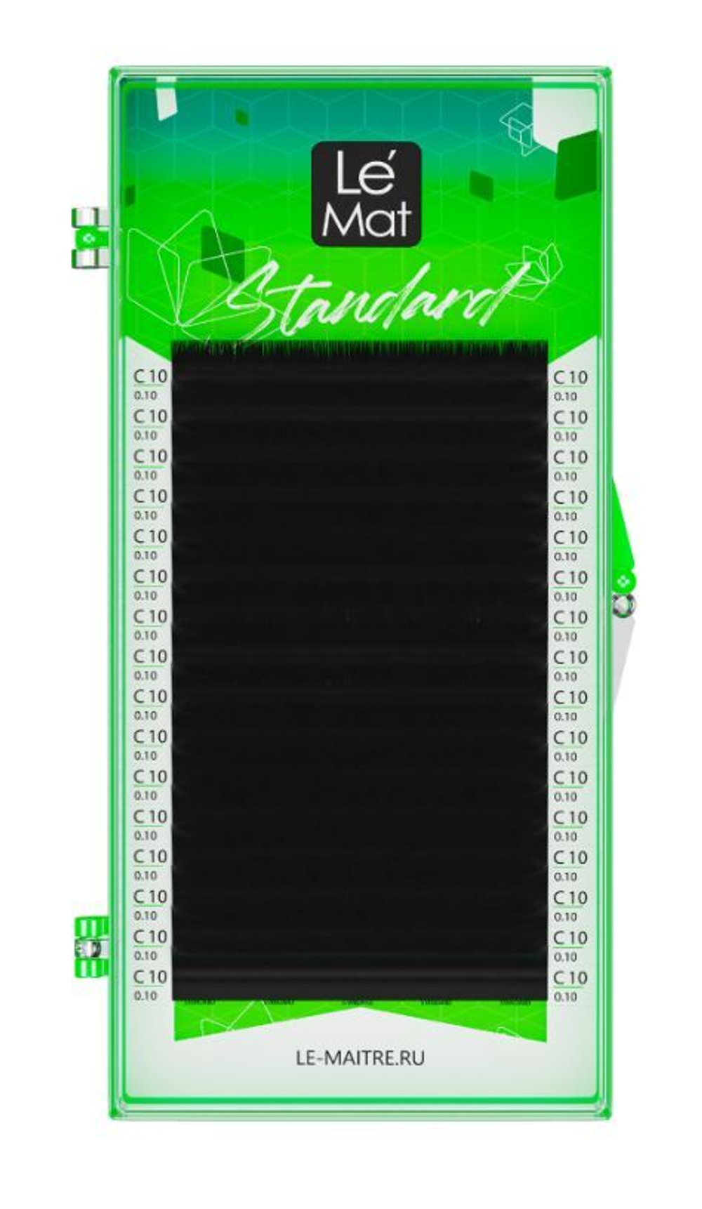 Ресницы Чёрные Le Maitre "Standard" (16 линий), D 0.10 11 мм