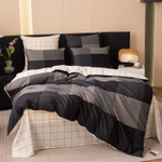 Комплект постельного белья Делюкс Сатин 100% хлопок на резинке LR643