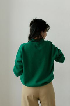 Джемпер Л.Т., 100% шерсть ягнёнка, цвет малахит.