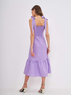 Платье Doll с воланом на подкладке, лиловый