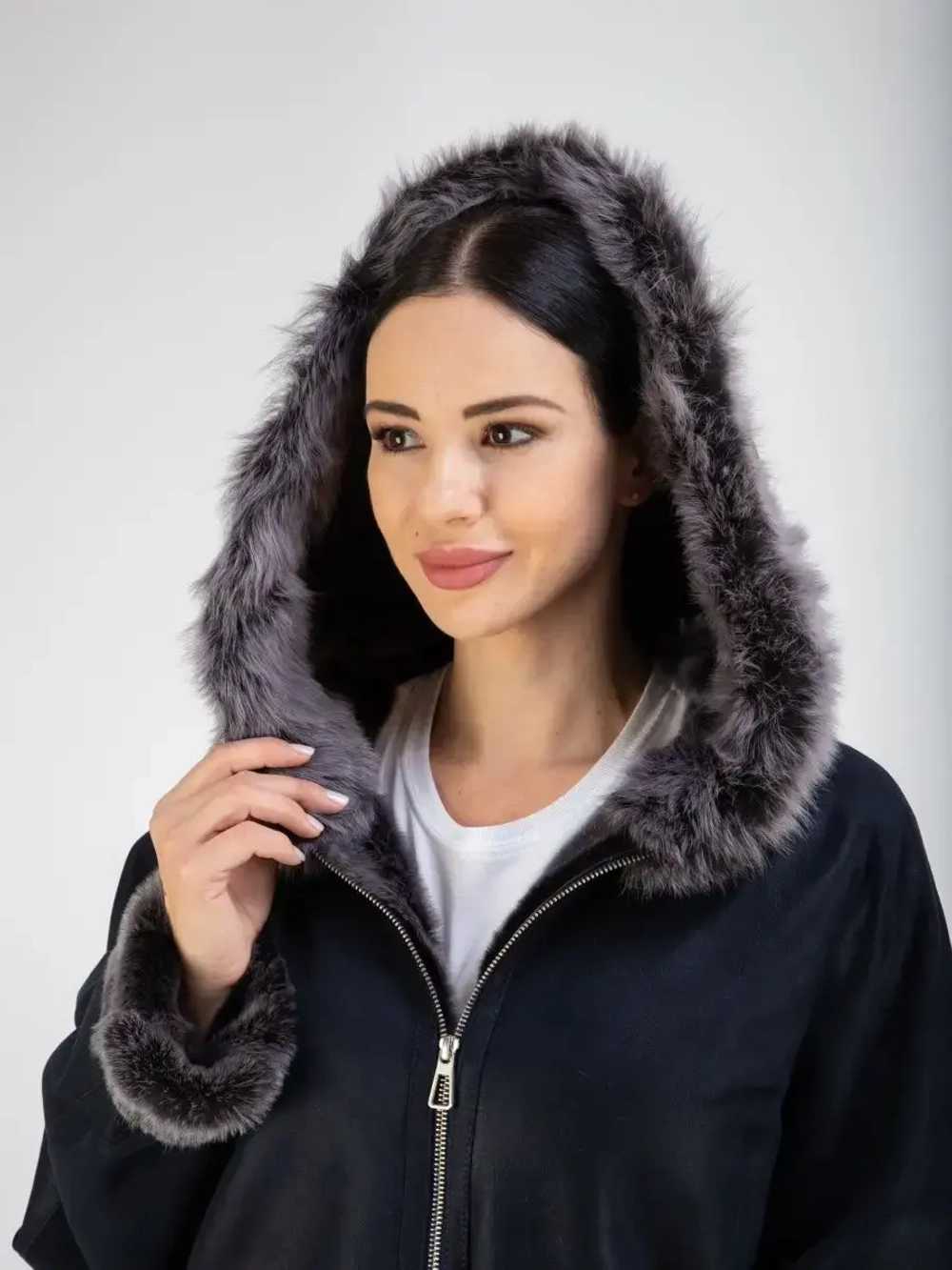 Дубленка женская зима натуральная оверсайз Турция