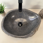 Раковина из речного камня RS-66010 48х37х15 из натурального камня