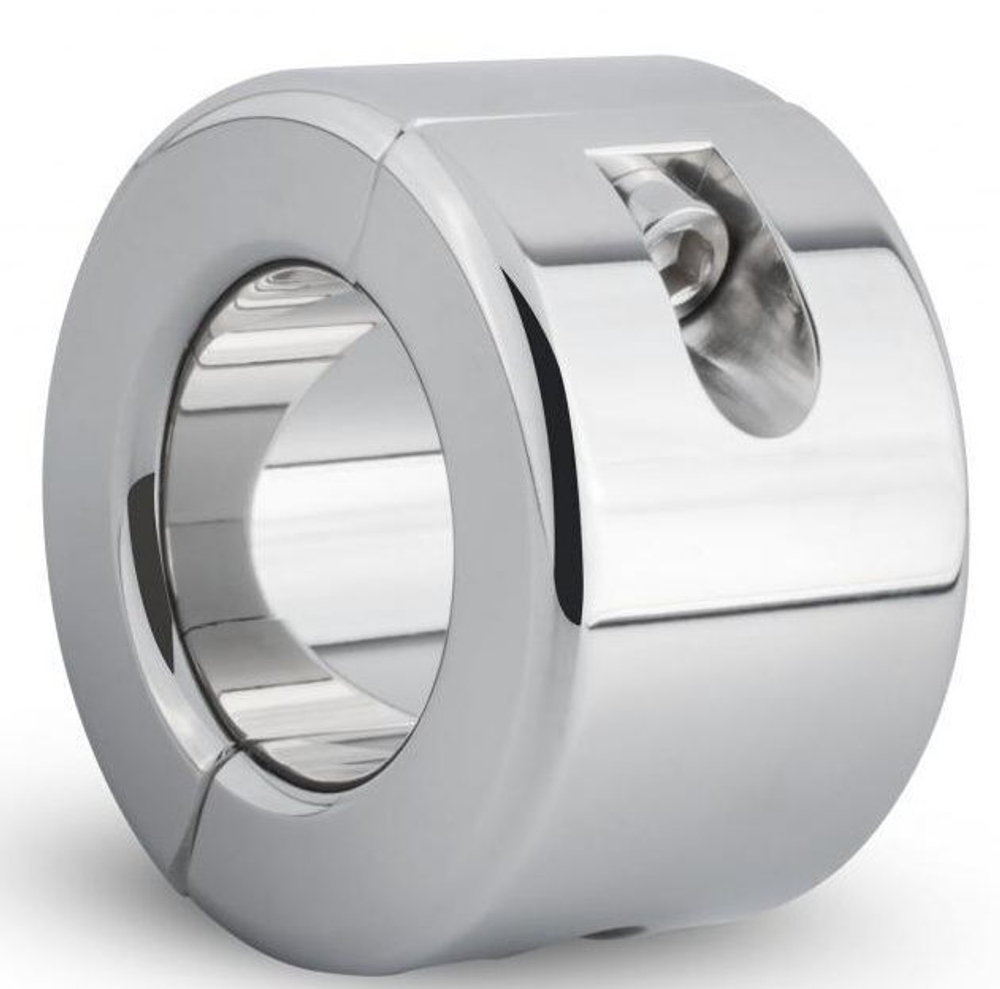 Серебристый утяжелитель для мошонки Sinner Metal Heavy Ball Stretcher (Цвет: серебристый)