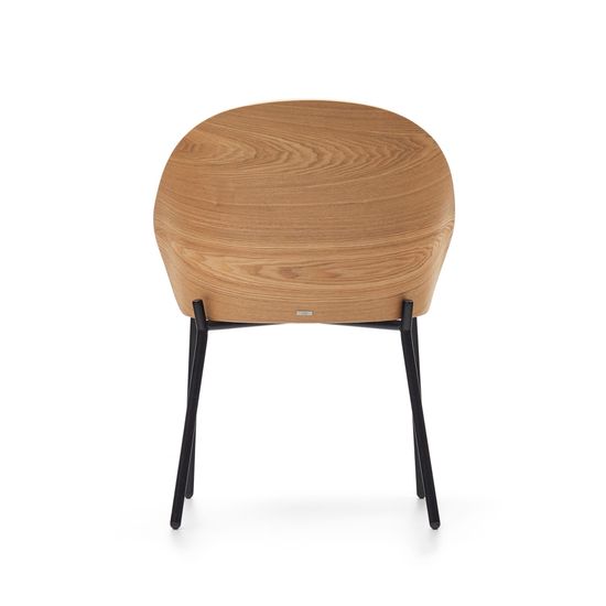 Стул Eamy светло-серый из шпона ясеня с натуральной отделкой Испания La Forma