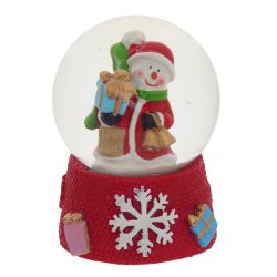 GAEM Фигурка декор в стекл шаре "Дед Мороз/Снеговик/Мишка", D4,5 см, L4 W4 H6,5 см, 3в.