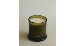 Zara Home Свеча ароматическая Basilicum 350 г, растительный воск, аромат свежий цитрусовый, Горчичный