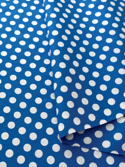 Ткань бязь плательная, рис. "Горох 18 мм", ширина 150 см, арт. 18.3