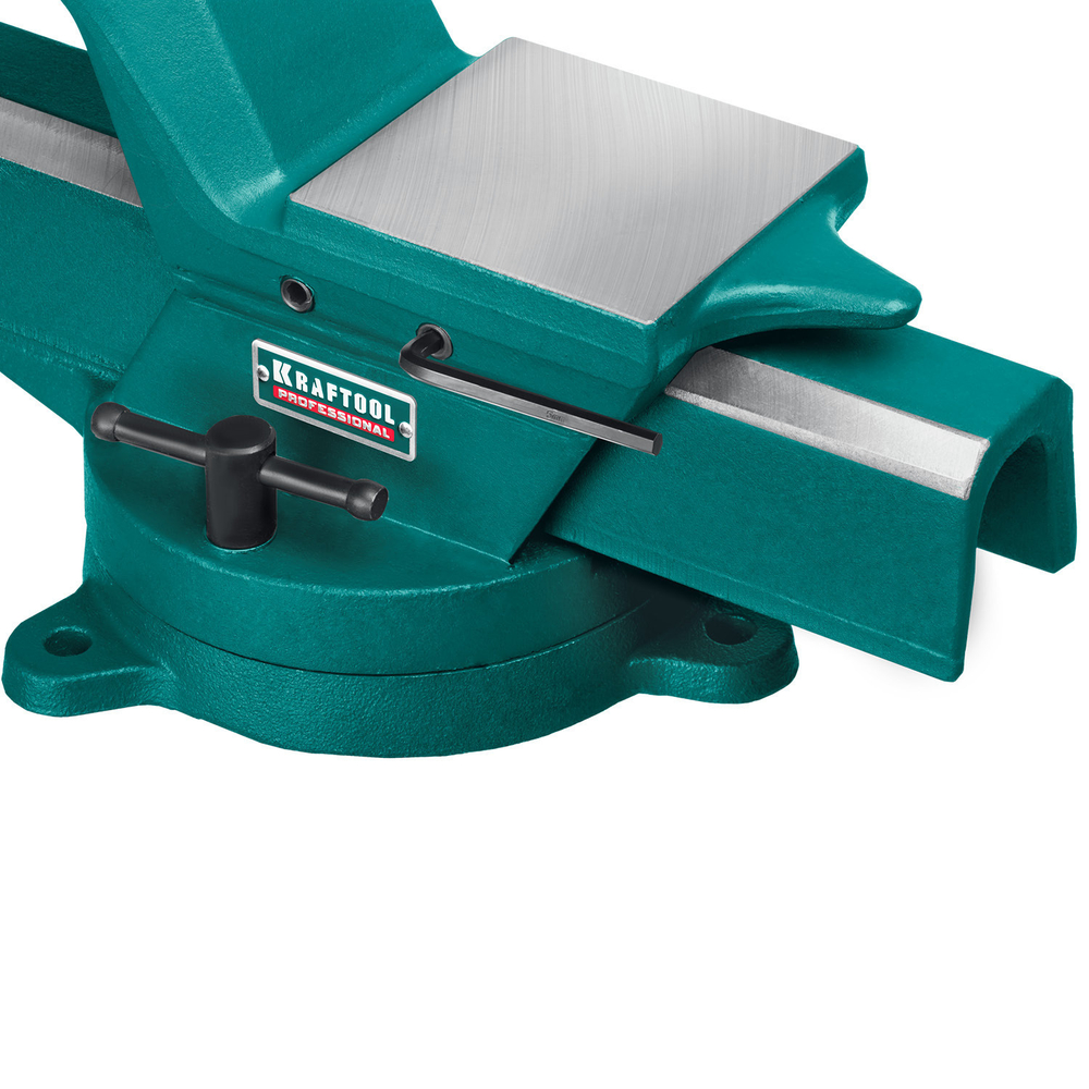 KRAFTOOL Forge-130/150, с регулировкой компенсации люфта, кованые стальные тиски (32700-150)