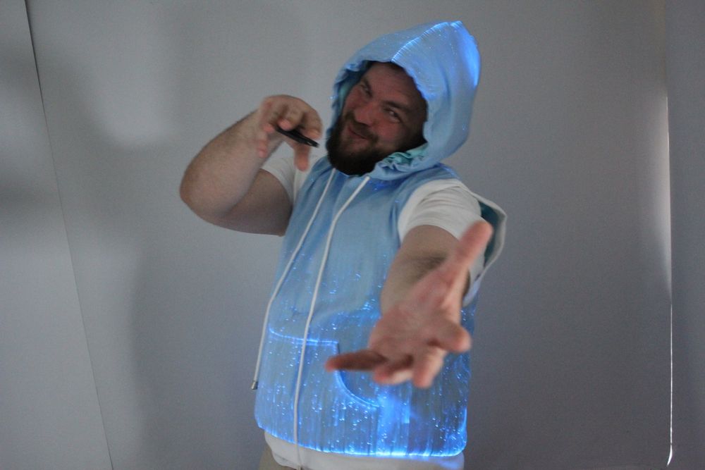 Светящийся Худи мужской