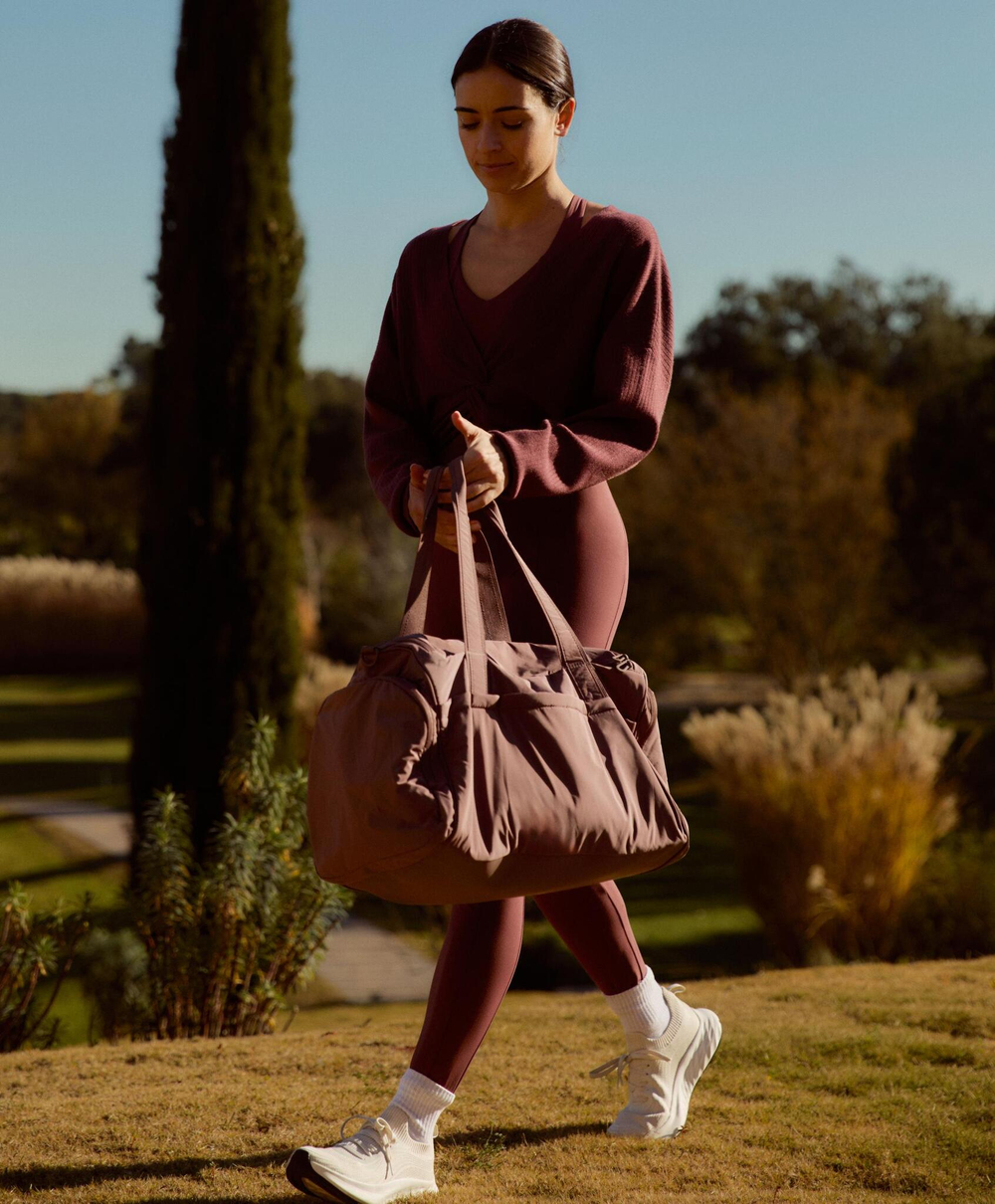 Oysho Спортивная сумка с боковыми карманами, розовый