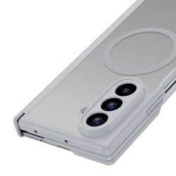 Усиленный чехол серого цвета с MagSafe для Samsung Z TriFold, серия Expn Series Magnetic от Dux Ducis