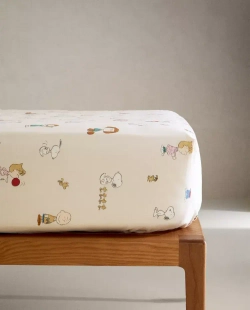 ZARA HOME ПРОСТЫНЯ С ПРИНТОМ "PEANUTS", РАЗНОЦВЕТНЫЙ