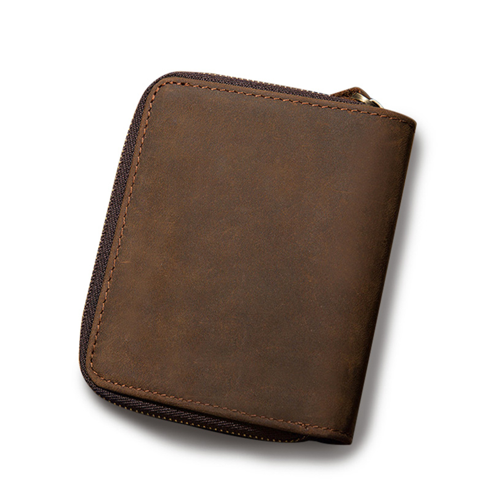 Simple&nature Cow Leather Wallet Medium Men"s Dark Brown