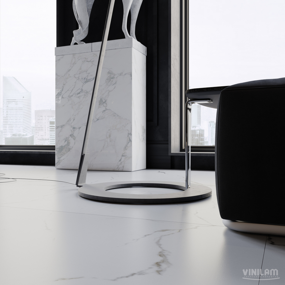 Виниловый ламинат Vinilam Ceramo 83444 Итальянский Мрамор