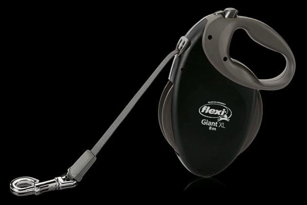 FLEXI рулетка GIANT XL (от 50 кг) ремень 8 м черная