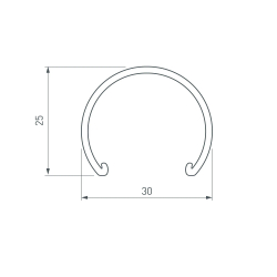 Экран матовый ROUND-D30 OPAL (Arlight, Пластик) 025227