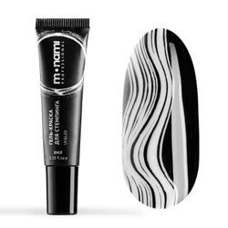 Monami White Гель-краска для стемпинга №1 белая, 8мл