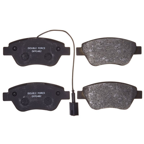 Колодки тормозные дисковые передние Double Force (С датчиком) Замена для арт. DFP1700 DFP1482