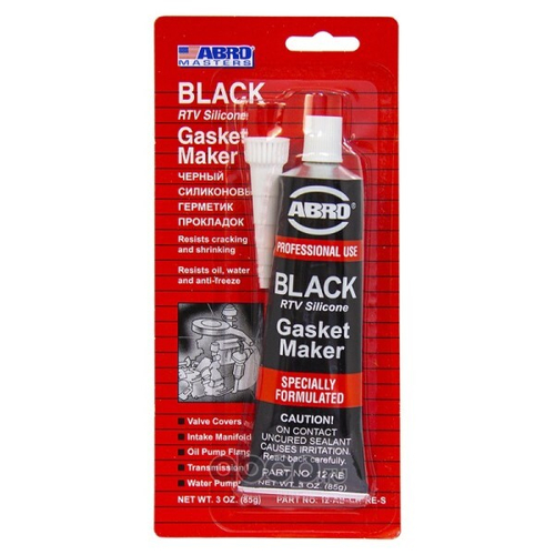 Герметик прокладок /черный/ 85 гр высокотемп.  MASTERS  (ABRO)