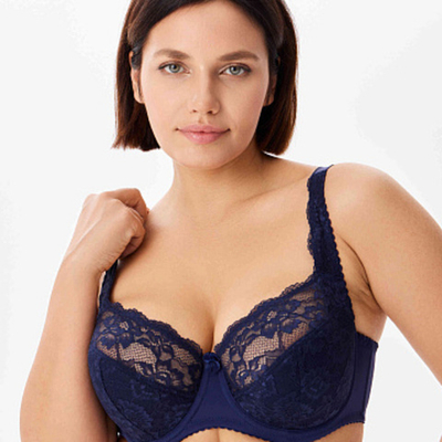 Бюстгальтер Полупоролоновая чашка Темно-синий Прибалтика