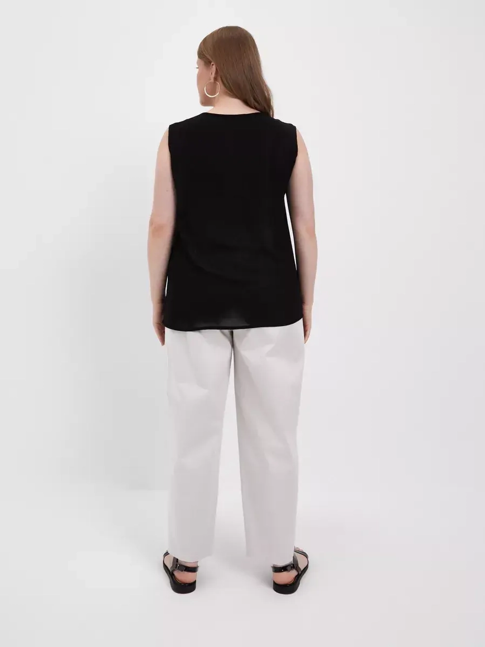 Майка, топ под пиджак однотонная