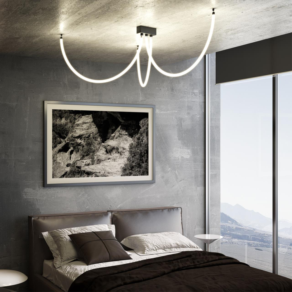 359128 KONST NT23 068 черный Светильник светодиодный IP20 LED 3000K 14W 170-265V 1400Лм RAMO