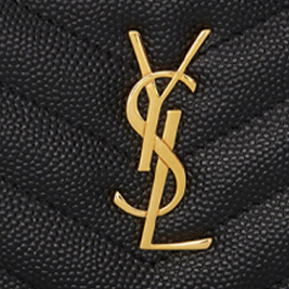 Картхолдеры и кошельки SAINT LAURENT YSL CASSANDRE Logo, 607915-BOW01-1000