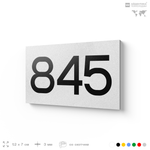 Номер на дверь 845, табличка на дверь для офиса, квартиры, кабинета, аудитории, склада, белая 120х70 мм, Айдентика Технолоджи